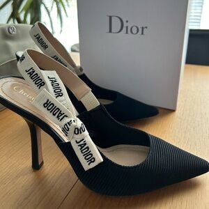 Dior J’Adior Fabric Slingbacks